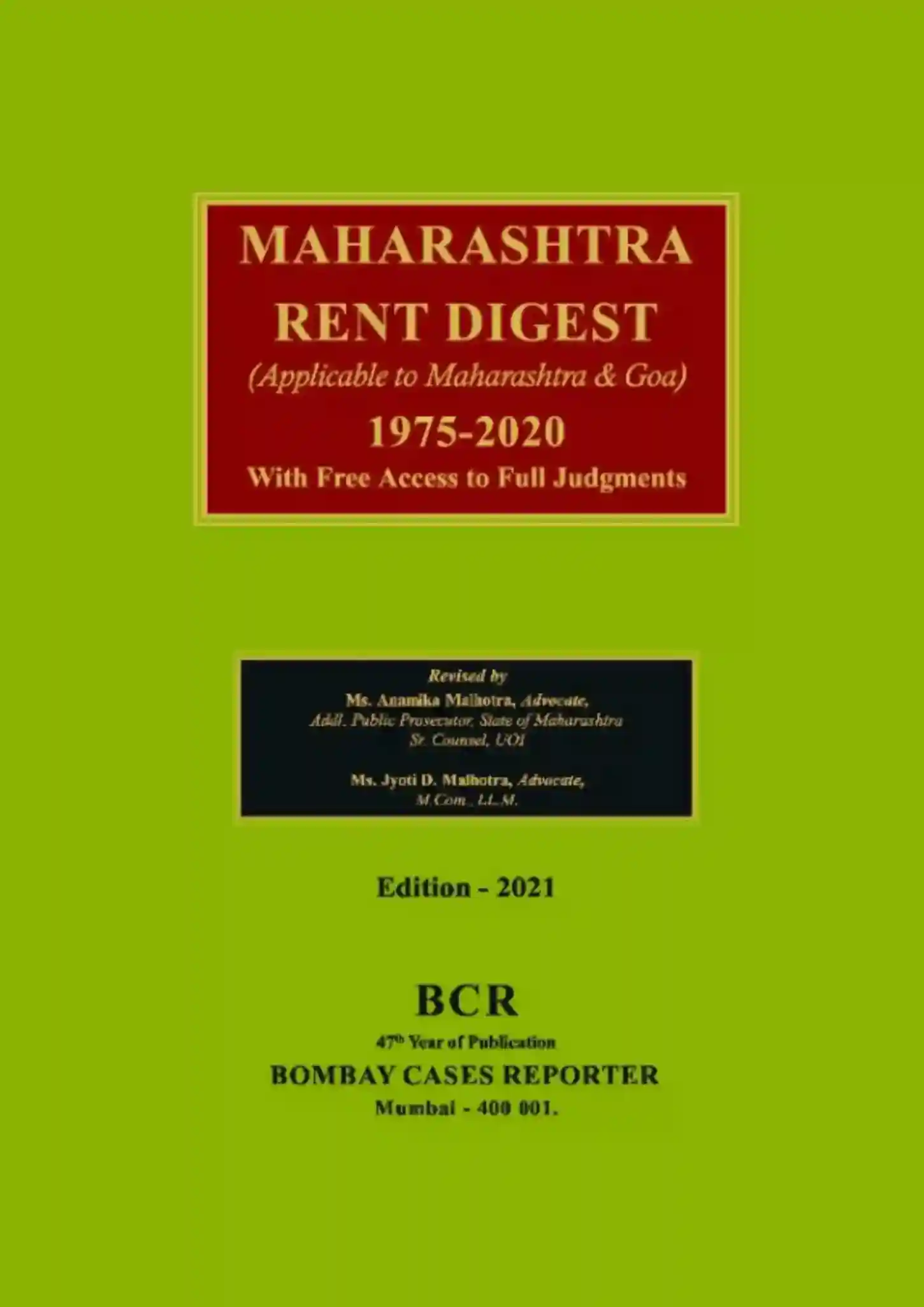 Maharashtra Rent Digest